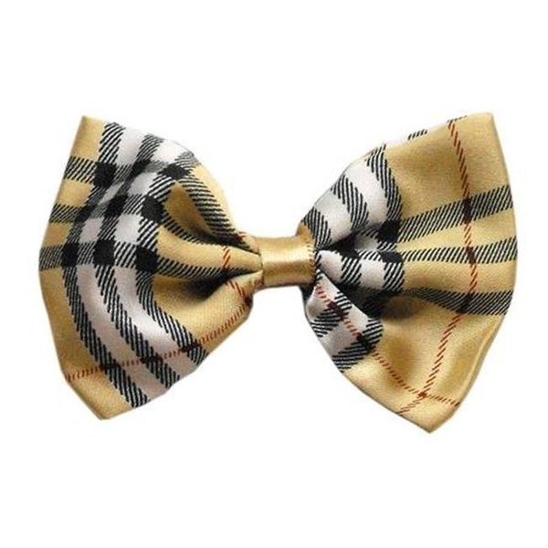 Mirage Pet Products Mirage Pet Products 48-05 Dog Bow Tie Plaid Cream 48-05